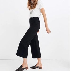 Madewell Women’s Emmett Wide-Leg Crop Pant (NWT)